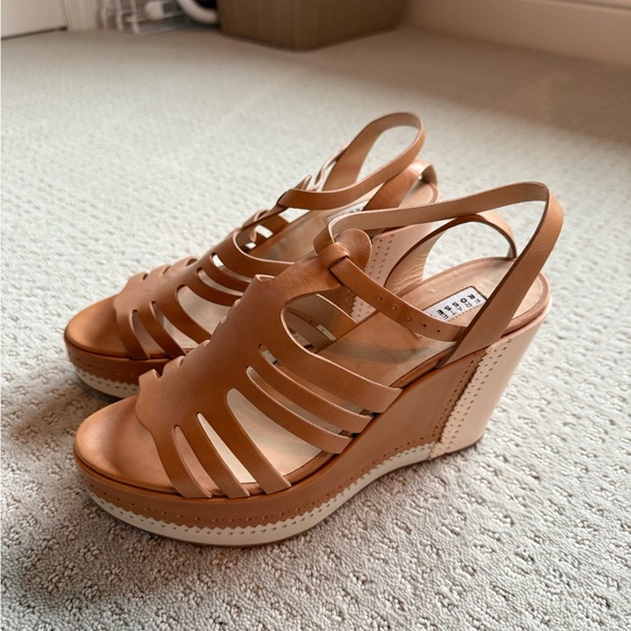 Fratelli Rossetti Shoes - Fratelli Rossetti Tan Wedge Sandals
